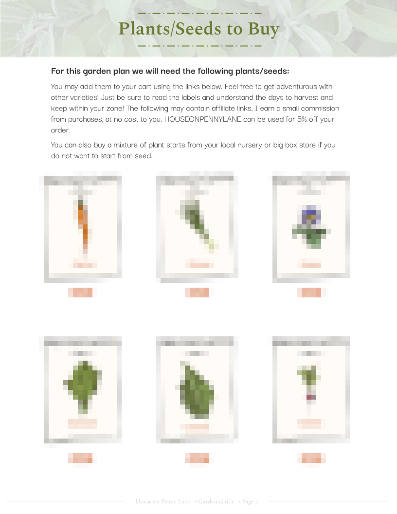 4x4 Beginner Garden Spring Plan